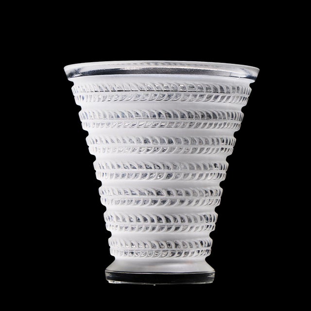 Lalique Rene Lalique Frence 'Cytise' Crystal Vase For Sale - Image 4 of 5
