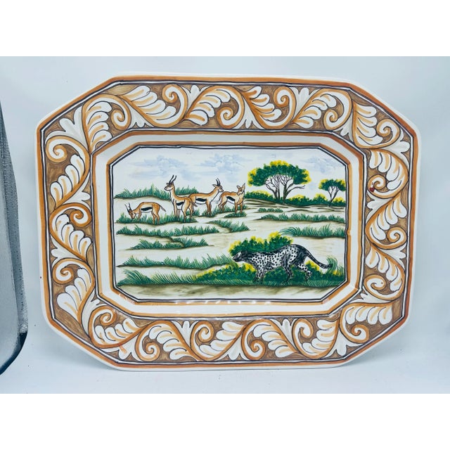 Vintage Decorative Ceramic Platter For Sale In Charleston - Image 6 of 8