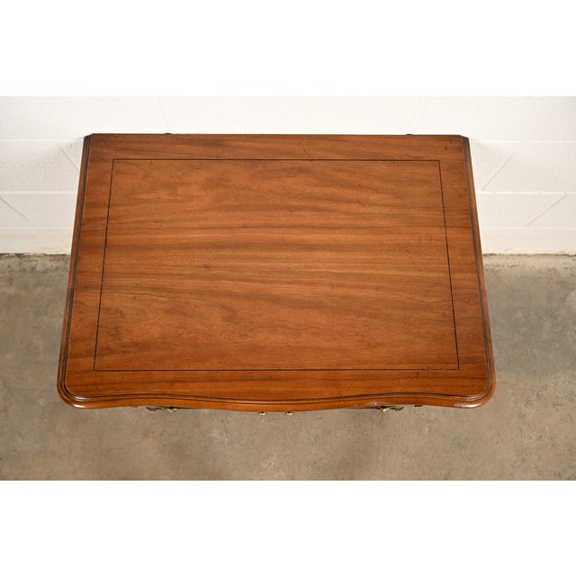 Kindel Furniture French Provincial Louis XV Cherry Wood Nightstand, Circa 1960s For Sale In South Bend - Image 6 of 15