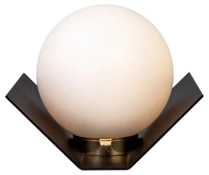 Twain Ex Jet Black Wall Light by Lexavala