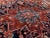 Brown Antique Red Brown Blue Wool Oriental Hand Made Heriz Carpet For Sale - Image 8 of 13