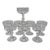 Set of 8, Baccarat France "Longchamps" Pattern Champagne/Tall Sherbet Glasses For Sale