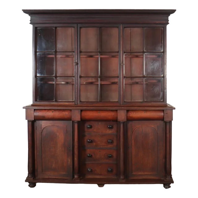 Cornish Oak Glazed Dresser For Sale