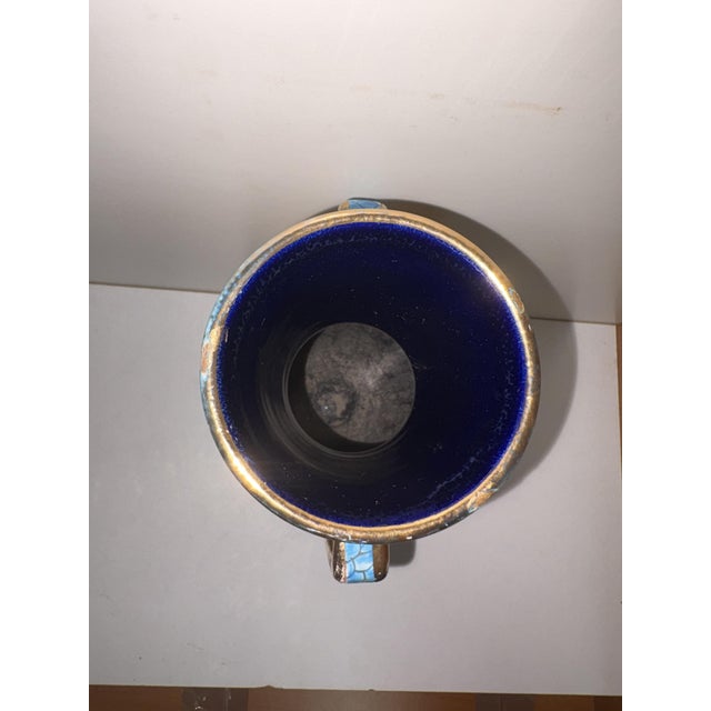Vintage Majolica Vase by Deruta, 1950 For Sale - Image 3 of 11