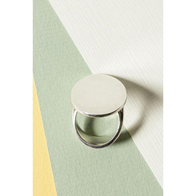 Modern Modernist Silver Ring from Hans Hansen, 1960s For Sale - Image 3 of 7