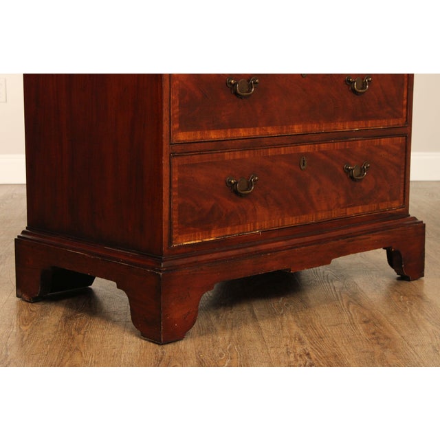 Brown Baker Milling Road Georgian Style Mahogany Triple Chest For Sale - Image 8 of 12