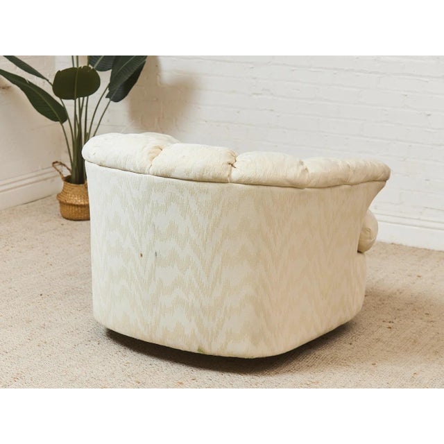 Mid 20th Century Palm Springs Style Rolled Arm Club Chair For Sale - Image 4 of 12