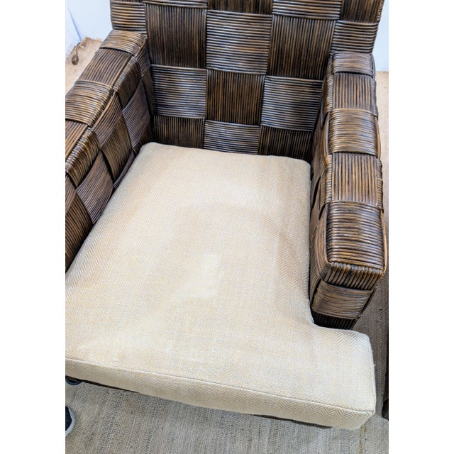 John Hutton Design - Donghia “Block Island” Club Chairs - Set of 2 For Sale - Image 10 of 12