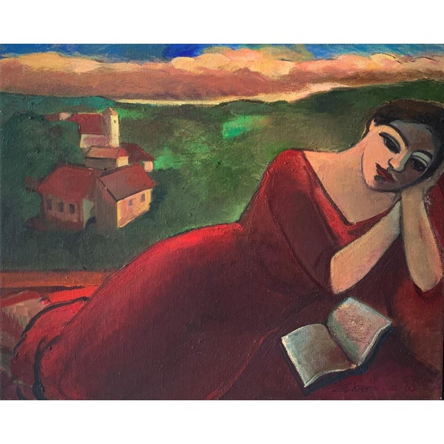 Anna Karpowicz-Westner, Late Afternoon, Oil on Canvas For Sale - Image 4 of 5