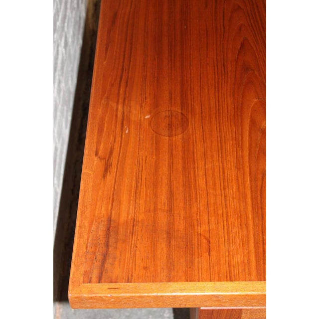 Mid 20th Century Danish Teak Executive Desk by Arne Vodder for H. P. Hansen For Sale - Image 13 of 18