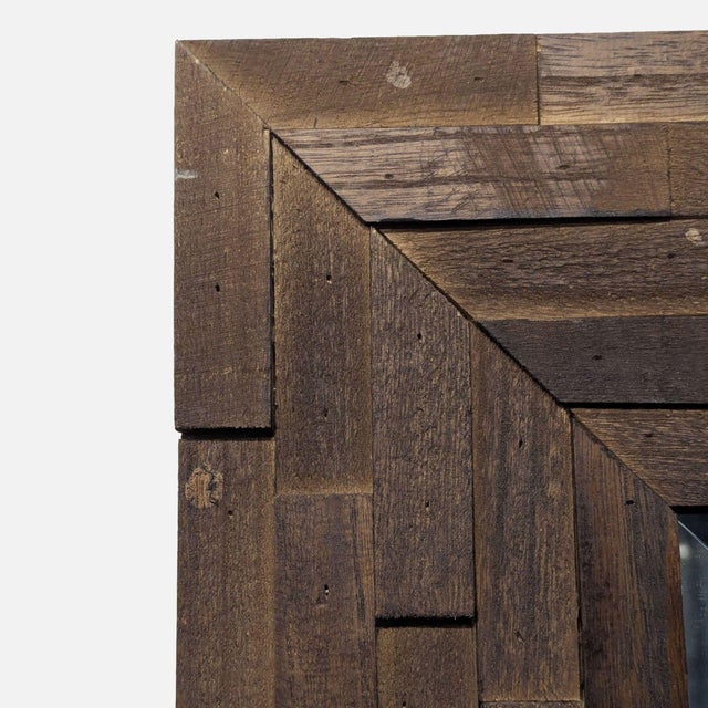 Three-dimensional wood design. Dimensions (in): 32W x 1D x 71H.