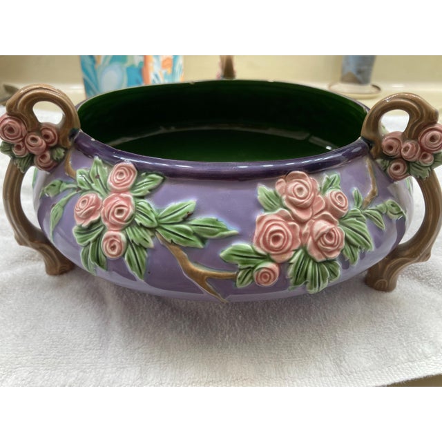 Art Nouveau 1950s Eichwald Pottery Centerpiece For Sale - Image 3 of 5