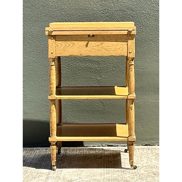 Saffron Vintage Baker Flip Top Wine Caddy For Sale - Image 8 of 12
