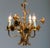Gilded Floral Chandelier attributed to Hans Kögl, Germany, 1970s For Sale - Image 9 of 9