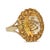 14K Vintage Gemstone Ring 14KY Oval Checkerboard Cut Citrine 17x12mm ~11ct) Oval Citrine w/ (18) Round Citrine side stones...