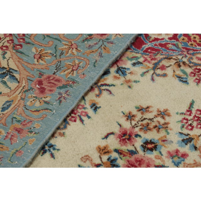Vintage Kerman Lavar Persian Rug in Red With Medallion | Rug & Kilim For Sale - Image 10 of 10