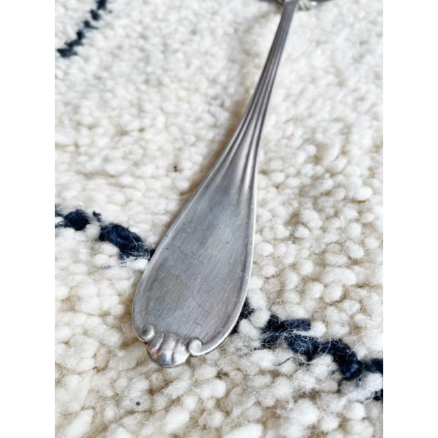 1920s Antique Silver Plated Serving Ladle From Royal Picardy Hotel in Le Touquet Paris-Plage For Sale - Image 5 of 7