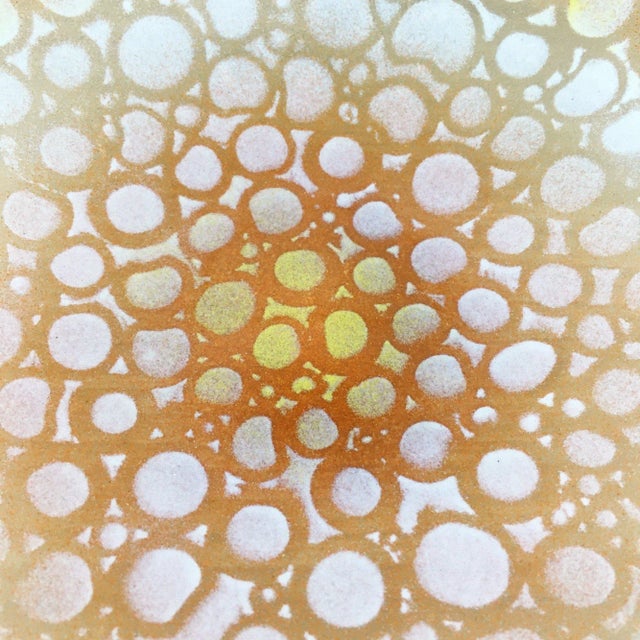 Mid-Century Modern Maurice Heaton Art Glass Circles Bowl For Sale - Image 3 of 8