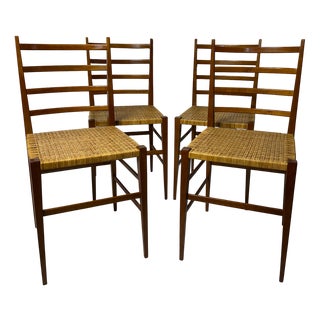 Vintage Italian Chairs in the style of Gio Ponti, 1950s, Set of 4 For Sale
