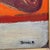 Original vintage Expressionist oil painting featuring two stylized figures rendered in a bold, graphic palette of deep...