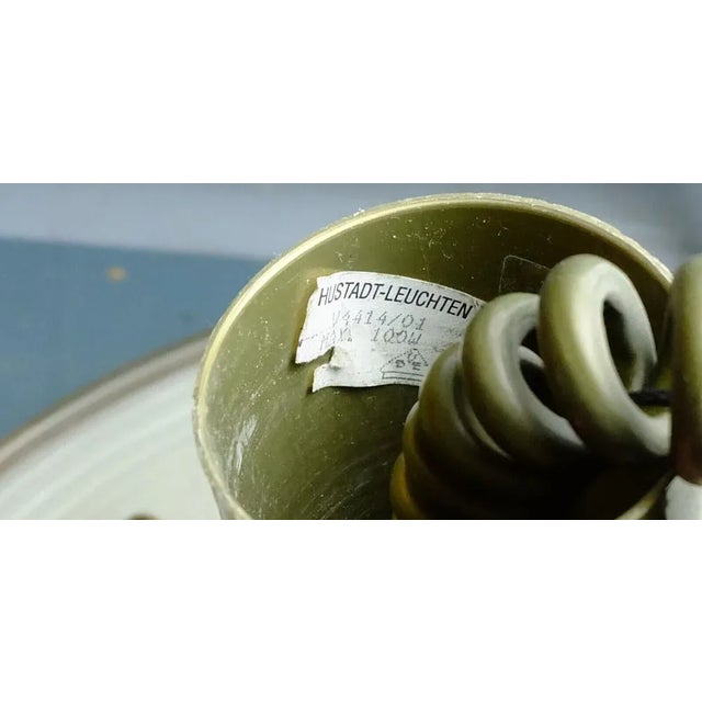 Large Vintage Space Age Hanging Lamp in Acrylic and Brass from Hustadt Leuchten, 1970s For Sale - Image 9 of 11