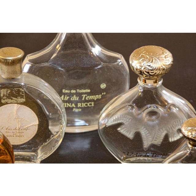 Glass Lalique Creation Collectible Nina Ricci Perfume Bottles - Set of 6 For Sale - Image 7 of 12