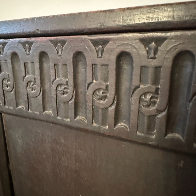 17th Century Oak Elizabethan Trunk/Console For Sale - Image 14 of 18