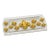 Vintage Textured Glass Tray With Raised Gold Fleur-De-Lis Motif For Sale