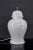 Beautiful white porcelain living room lamp. Far Eastern inspiration / Japonism, France, circa 1970-1980. Stamped...