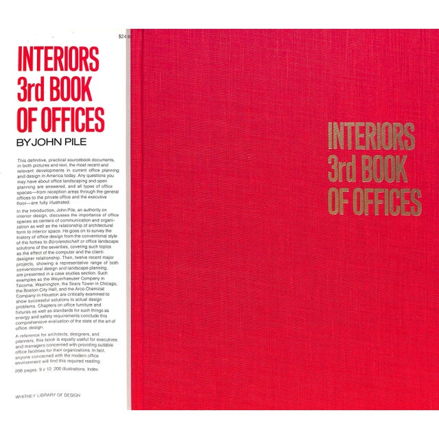 Traditional "Interiors 3rd Book of Offices" 1977 Pile, John For Sale - Image 3 of 12