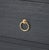 Transitional Lark 3 Drawer Dresser, Navy Blue For Sale - Image 3 of 6