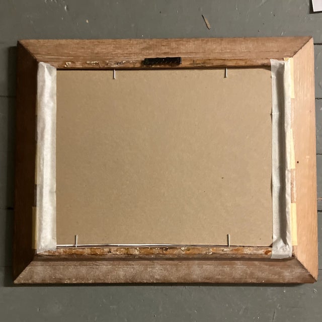 Abstract 1970’s Abstract Expressionist Female Nude Watercolor Painting Vintage Modernist Frame For Sale - Image 3 of 3