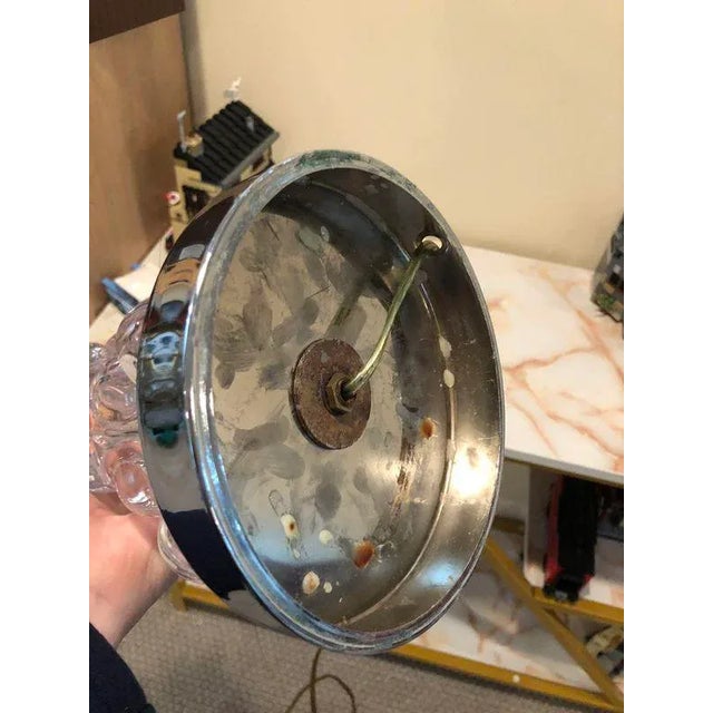 Schneider Glass Early 20th Century Sculptural Lead Crystal Lamp For Sale - Image 4 of 6