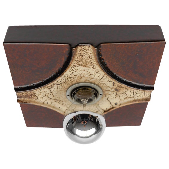 Vintage Ceramic Wall Lights by Pan Keramik, 1960s, Set of 2 For Sale