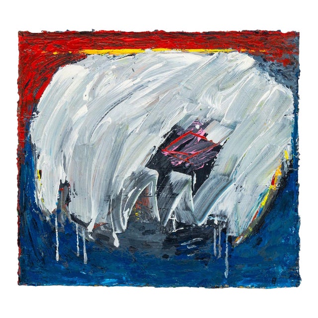 Elfi Schuselka Abstract Composition Oil on Canvas For Sale