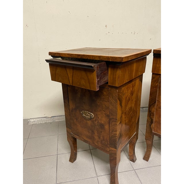 Large Art Deco Italian Bedside Tables, 1930s, Set of 2 For Sale - Image 17 of 18