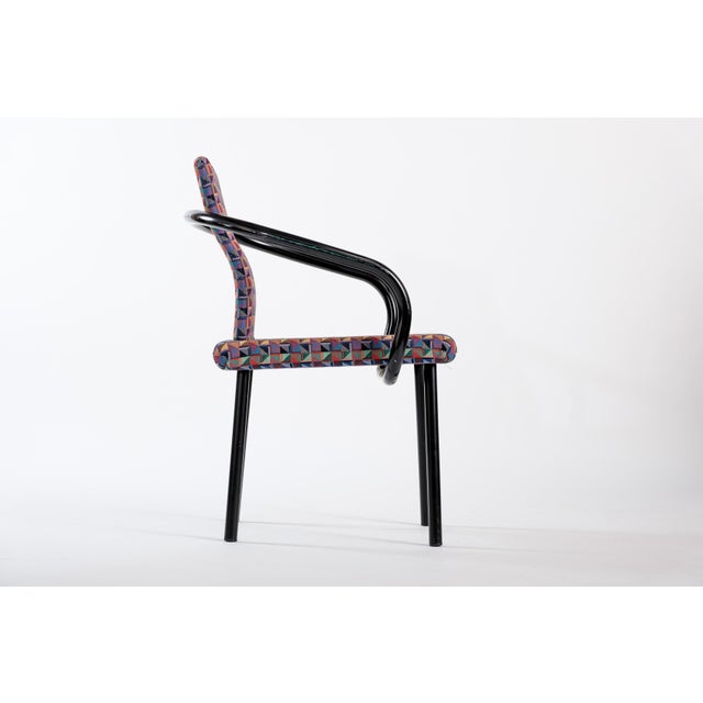 Metal Vintage Mandarin Chair by Ettore Sottsass for Knoll, Italy, 1980s For Sale - Image 7 of 9