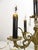 Mid-Century Modern Hollywood Regency Spanish Brass 5 Arm Candelabra Table Lamp on Italian Marble For Sale - Image 3 of 17