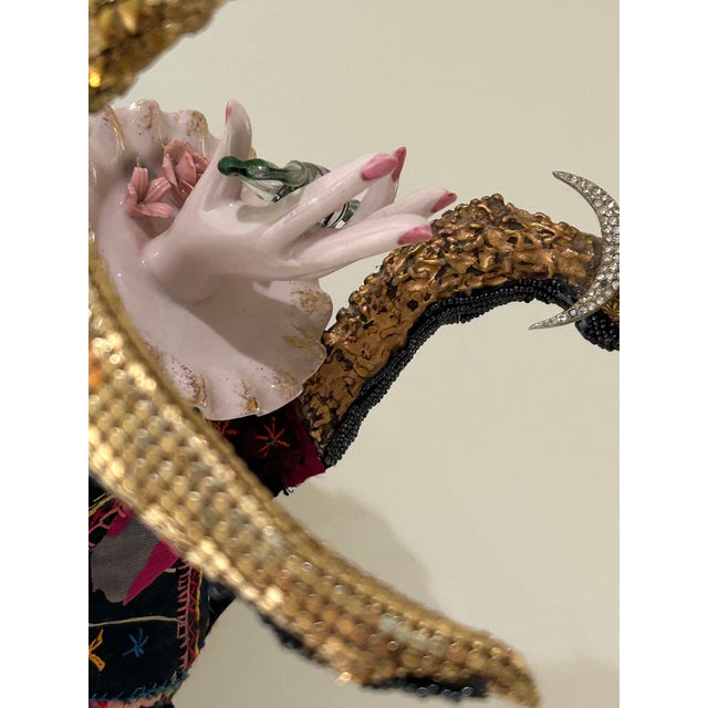 Mixed Media Skull Wall Sculpture Titled Giving Sweet For Sale In Philadelphia - Image 6 of 13