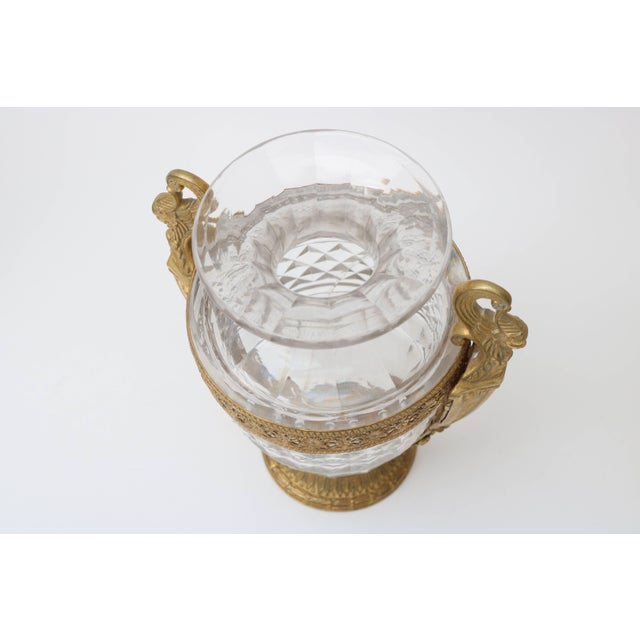 Metal Antique French Empire Style Vases - A Pair For Sale - Image 7 of 11