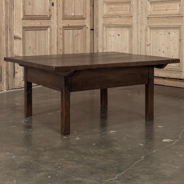 Antique 18th Century Country French Rustic Farmhouse Coffee Table For Sale - Image 16 of 18