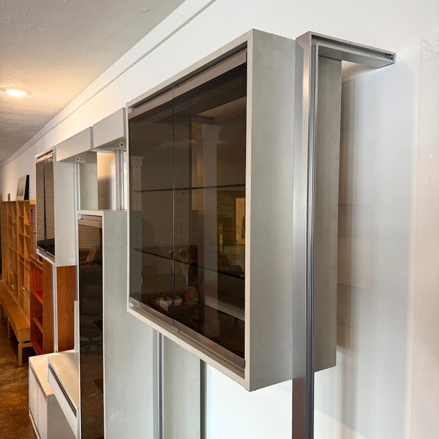 Metal 1970s French Modern Wall Unit by Ligne Roset For Sale - Image 7 of 10