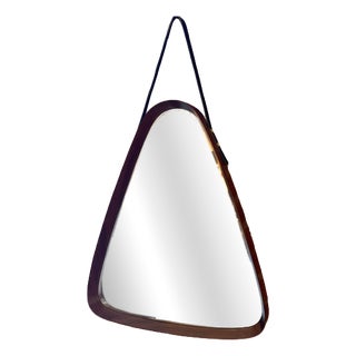 Vintage Triangular Geometric Mirror For Sale