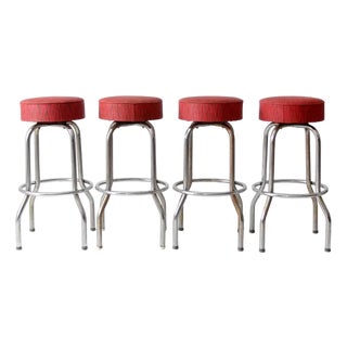 Vintage Bar Stools Set of 4 For Sale
