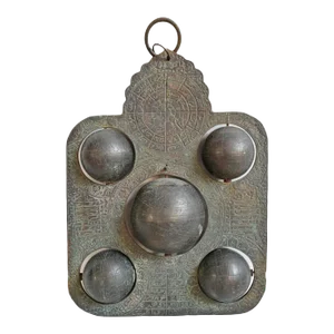 Antique Bronze Celestial Globe Plaque