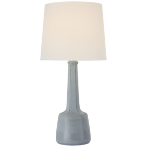 Chapman & Myers by Visual Comfort Signature Lerio 31" Table Lamp in Dusted Slate with Linen Shade