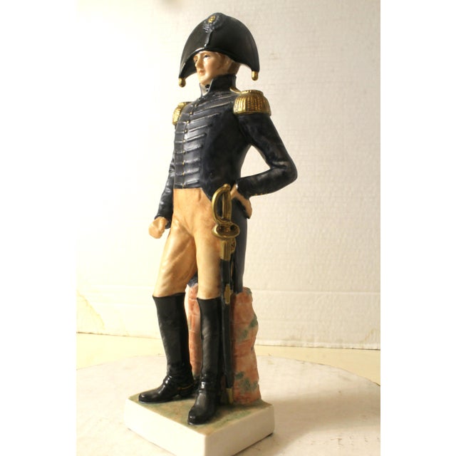 Vintage Sadek 1814 U S Army General Staff Officer Figurine Hand-Painted Porcelain For Sale - Image 15 of 15