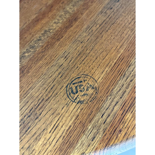 American Modern Round Wood Coffee Table, Mid 20th Century For Sale - Image 9 of 12