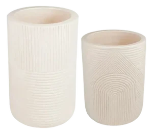 Seasonal Living Serenity White Outdoor Planter Set of 2
