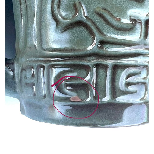 Vintage Frankoma Prairie Green Aztec Mug 7cl For Sale - Image 9 of 9